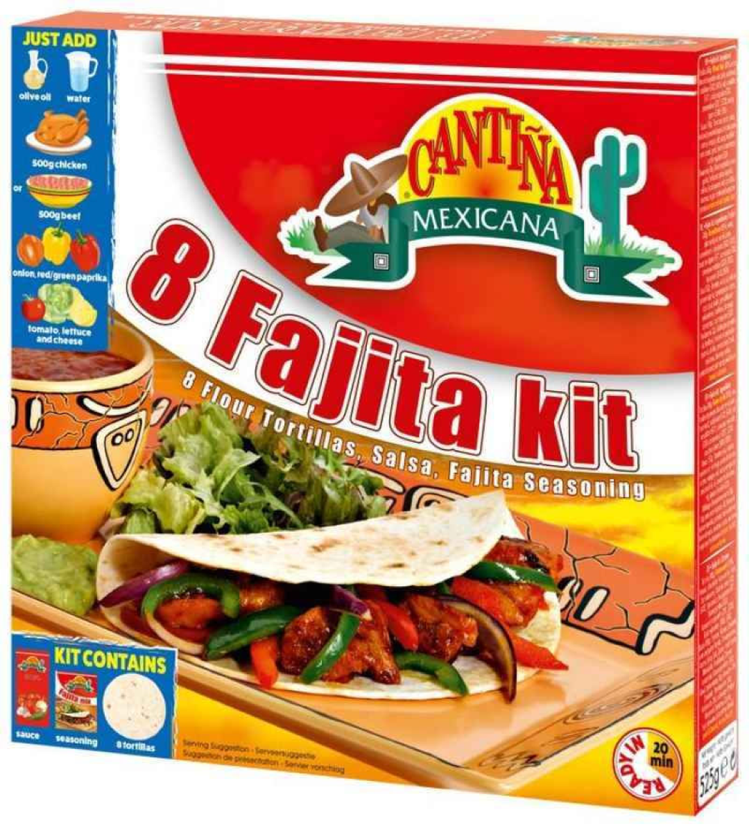 CANTINA MEX.8 FAJITA KIT 525G